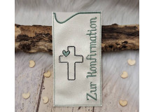 Stickdatei - ITH Schokohülle "Zur Konfirmation"